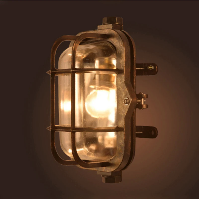American Retro Industrial Creative Wall Lamp Loft Personality Bar Decoration Waterproof Explosion-proof Outdoor E27 Lighting | Лампы и