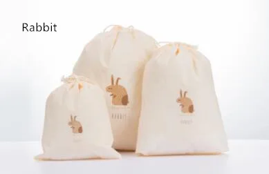 rabbit Аксессуары для путешествий, мужская и женская одежда, классическое портативное нижнее белье, бюстгальтер, Упаковочные сумки, багажный мешочек, 3 шт./партия - Цвет: rabbit