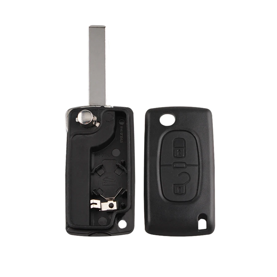 15 шт./лот 2 кнопки раскладной чехол для ключей пустой корпус Peugeot 107 207 307 307S 308 407 607