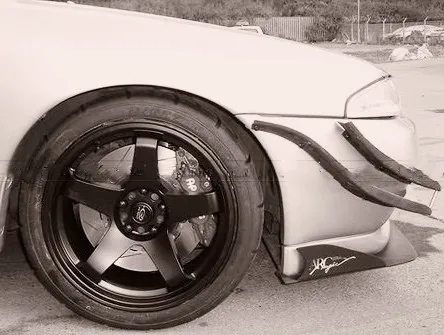 Для переднего бампера GTR Skyline R32 TBO из углеродного волокна 4 шт. утка (подойдет