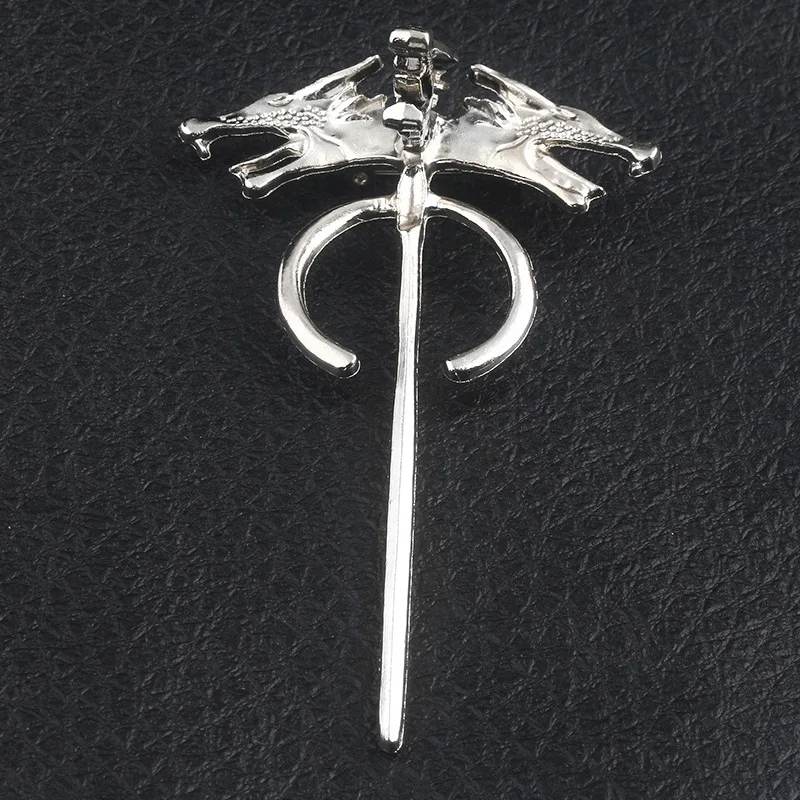 Brooch Песнь Льда и Огня игра трона Coaplay Melisandre Ожерелья Подвески R'hllor королевская жрица Красная тень леди ювелирные изделия - Цвет: Brooch