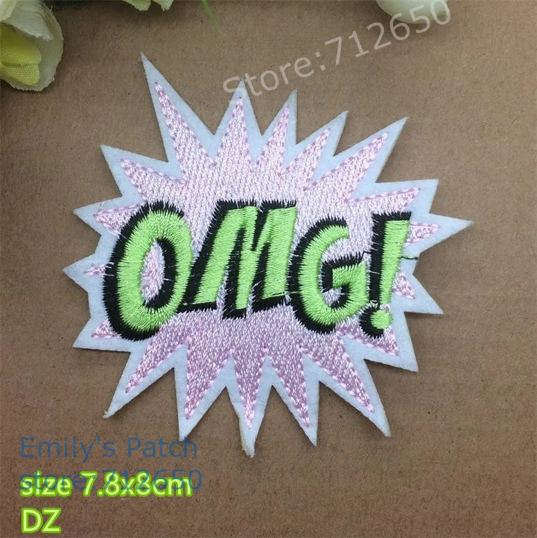 Новое поступление Oops Cool с вами OMG HEY Booya Oh Yeah Blah вышитые железные на значках нашивки Популярные Аппликации - Цвет: style 27