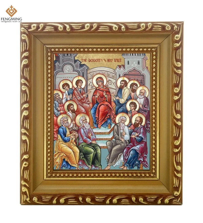 Рамка для фото высокого качества Русской православной церкви значок пятидесятница деревянный корабль Византийская подарки религиозных искусство домашнего декора