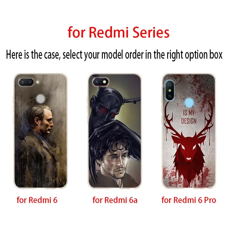 Ганнибал Мягкий чехол крышка для Xiaomi Redmi Примечание 8 iPhone 7 6 plus 5 iPad Pro 8a 7 6pro 6a s2 5a 4a 5 плюс y3 Coque Etui чехол для телефона чехол s