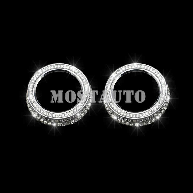 Стразы стиль консоль кондиционера крышка ручки для Benz A-Class W176 B-Class W246 2012-2018 2 шт.