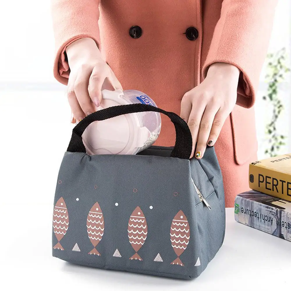 1 * яркая Яркая сумка для хранения с застежкой молнией изображением рыбы и