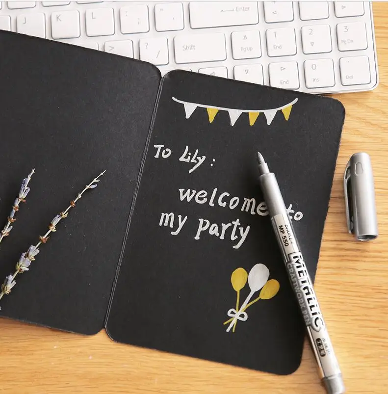 4 шт. металлическая водостойкая Перманентная краска/Маркер/авторучка цветная