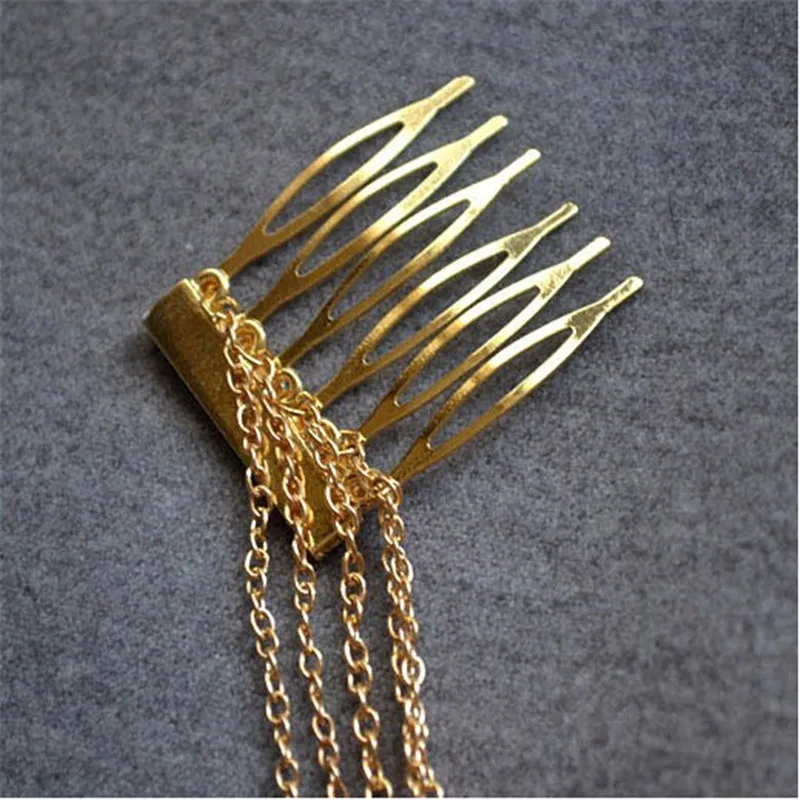 Лидер продаж 1 шт. 3 стиля металлическая цепочка с кисточками повязка на голову