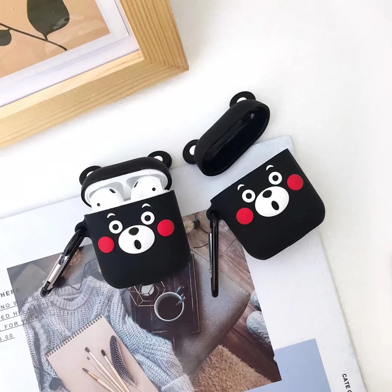 3D аниме мультфильм Улица Сезам Микки Минни медведь силиконовые наушники милый