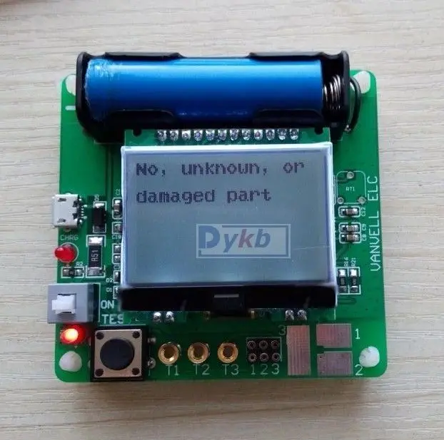 Mega328 Transistor Tester ESR Meter Digital Combo Diode Triode inductor Capacitance MOS/PNP/NPN W Test clip CABLE | Электронные