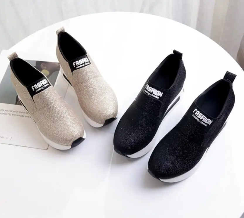 Женские студенческие модные женские туфли на плоской подошве; Zapatillas; повседневные лоферы, увеличивающие рост; мокасины; обувь для отдыха на плоской подошве; A459