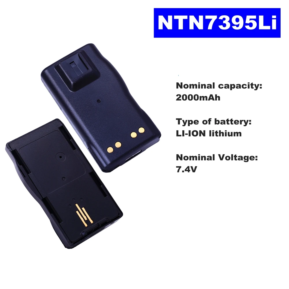 Литий-ионный аккумулятор для рации Motorola Walkie Talkie VISAR 7 4 В 2000 мАч NTN7395Li - купить по