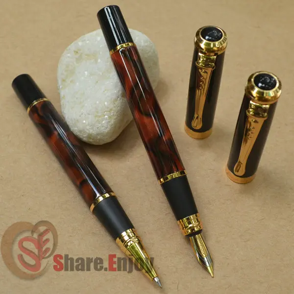 Роликовая шариковая ручка и авторучка 2 шт JINHAO 500 винный мрамор|roller ball pen|ball penjinhao |