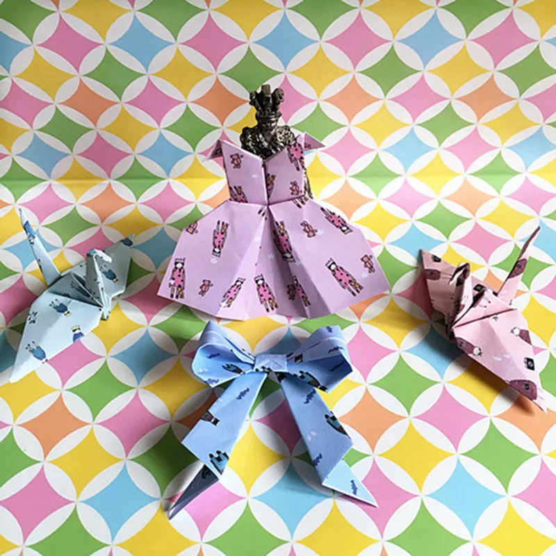 10 5 cmPanda печатные цветные оригами бумажные журавли DIY подарки любовь звезда бумага