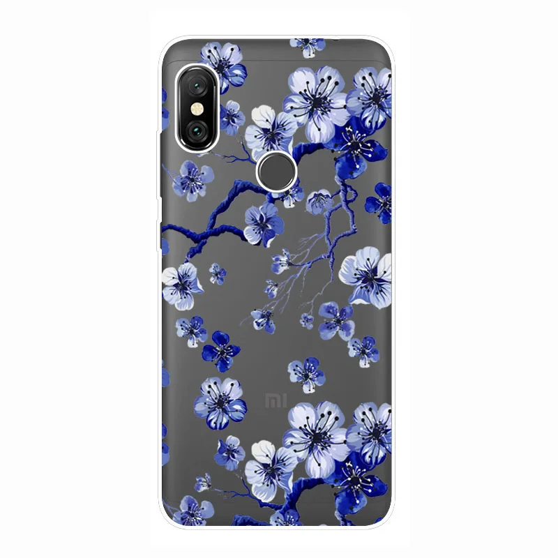 Силиконовый прозрачный Футляр для Xiaomi Redmi Note 6 Pro мягкий цветной чехол из ТПУ pro |