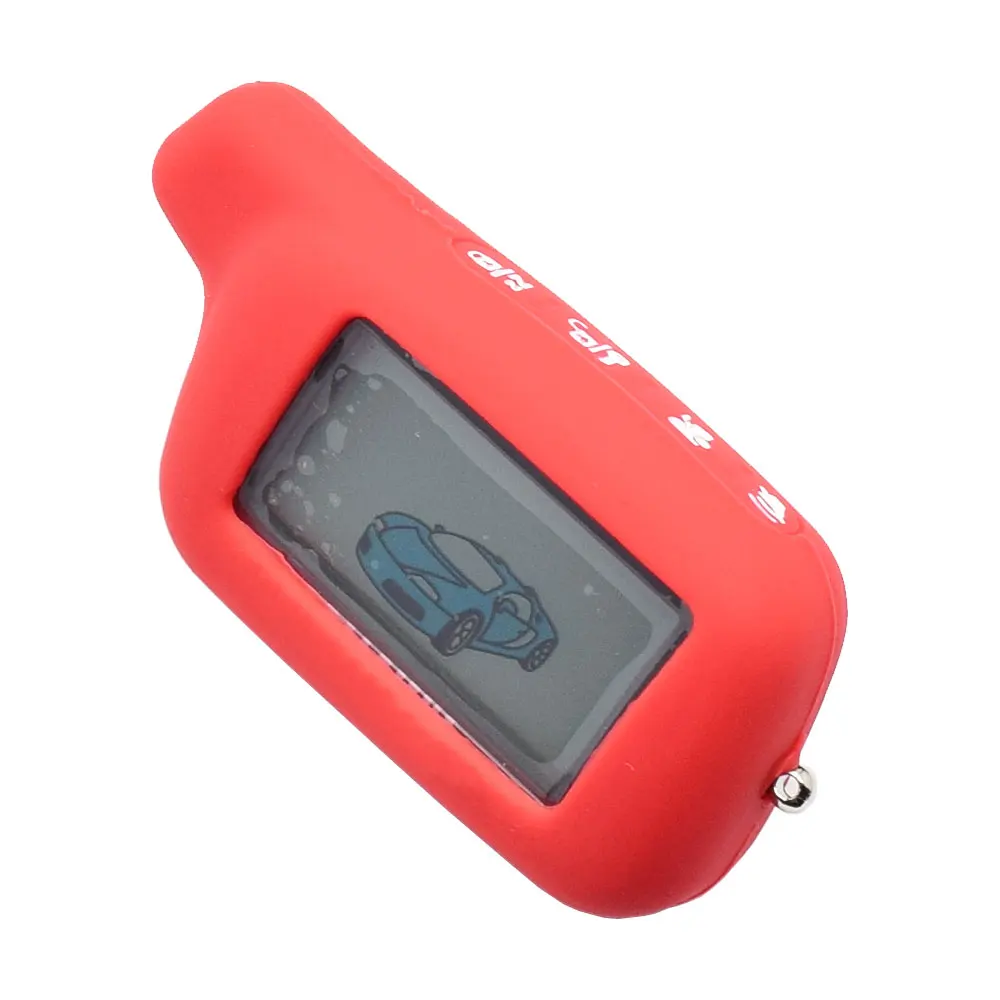 

Silicone Car Key Case For Tomahawk X5 X3 Russia Two Way Car Alarm Keychain Protector Bag LCD Remote Control Cover Auto Accessory