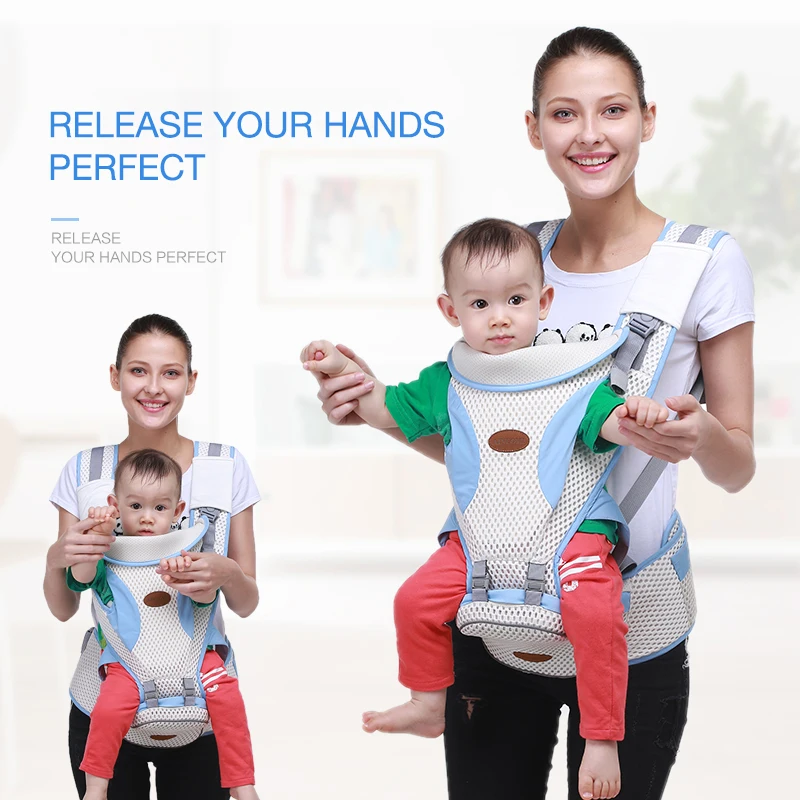 TUKATO Baby Carrier Breathable Front Facing Baby Carrier Comfortable Kangaroo Baby Wrap Carrier for 0-30months