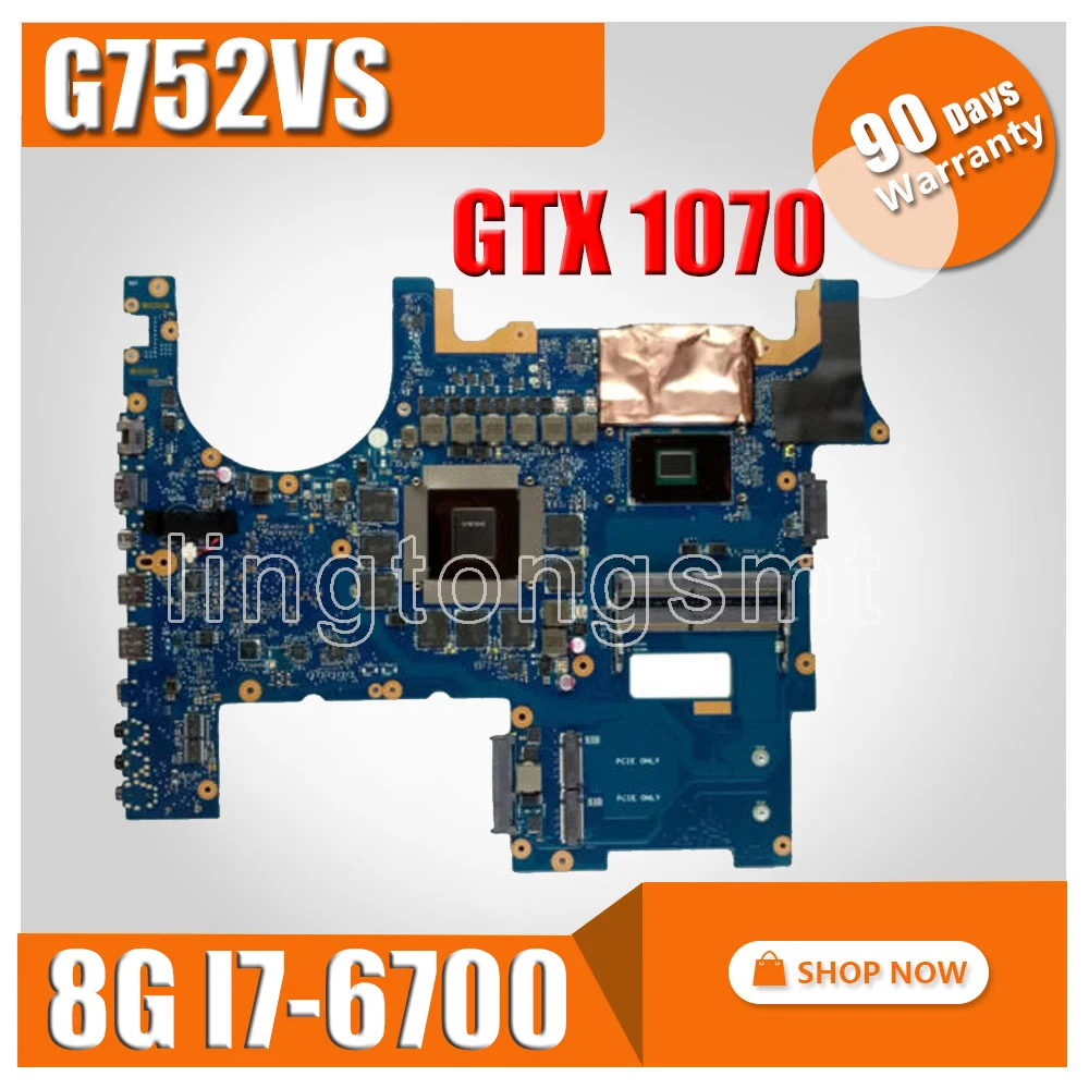 С GTX 1070M 8GB I7 6700HQ G752VS материнская плата для ноутбука For Asus ROG G752 G752V G752VM G752VML Mianboard