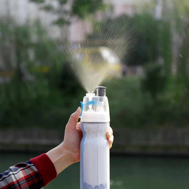 Портативная двухслойная Спортивная бутылка для напитков воды с холодной