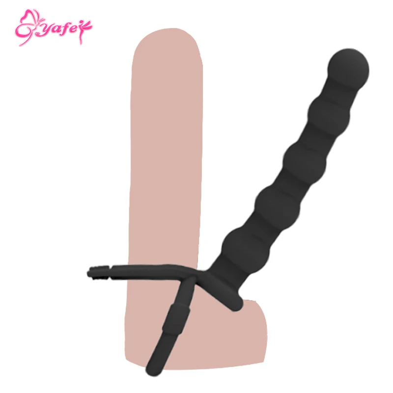 Anal Plug Double Penetration StraponDildo Sex Toys for Women men Silicone Butt Bead Intimate sex toys Couple | Красота и здоровье