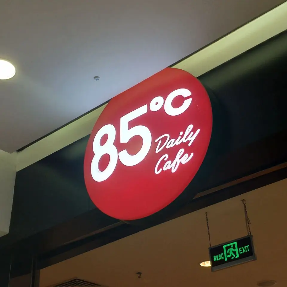 

Outdoor solar power illuminated led light box shop signboard double side