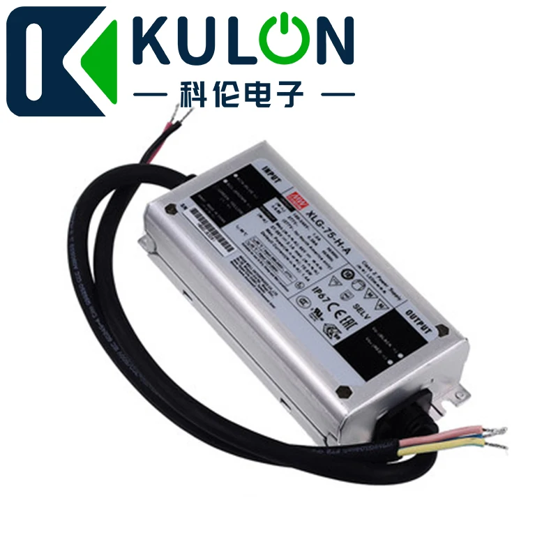 MEANWELL XLG-75-12-A 12 V 24 V 5A 3.1A 60 W 74,4 W Постоянный режим энергопотребления AC/DC Светодиодный драйвер Встроенный активный PFC Функция
