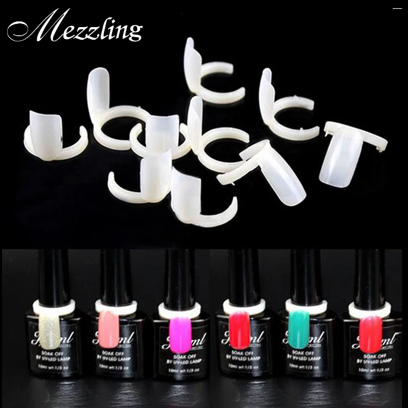 Дизайн ногтей кольцо дисплей 100 шт натуральный белый УФ гель Цвет Pops пластина DIY