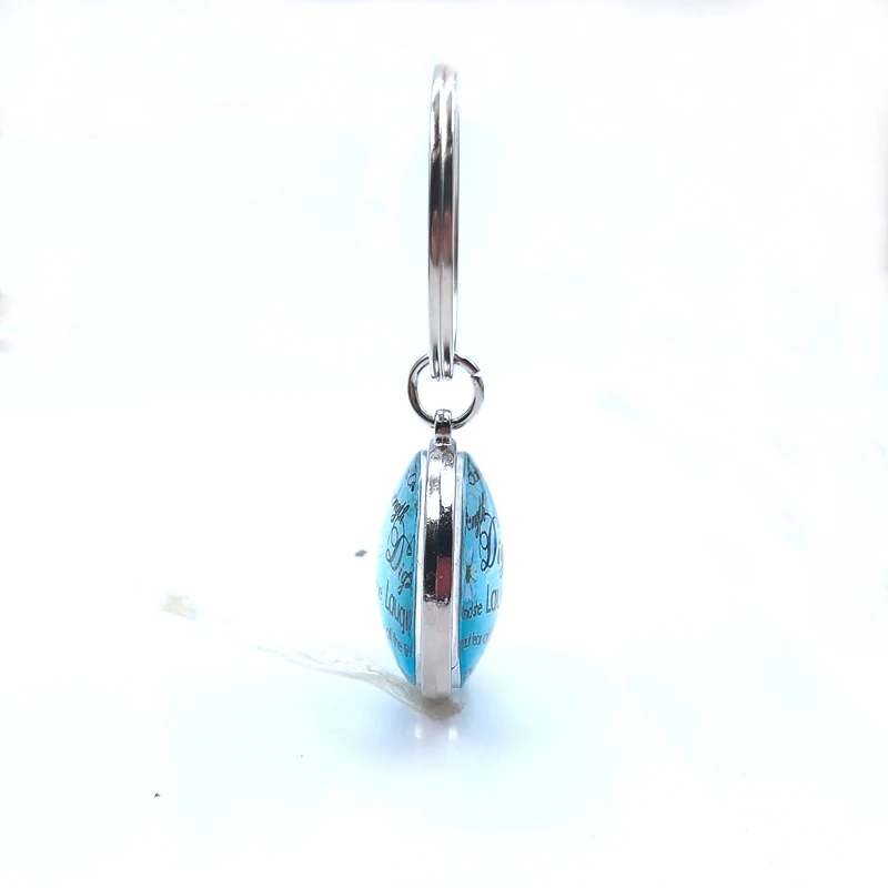 Винтажная подвеска в виде голубой бабочки круглая кабошона стиле