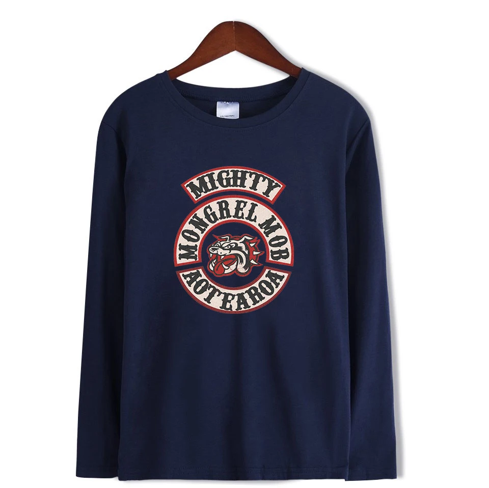 Mongrel Mob/модные футболки с длинными рукавами и принтом для женщин и мужчин, повседневные модные стильные футболки, горячая Распродажа, уличная одежда, футболки