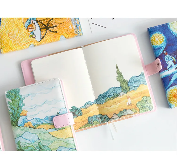 A5 Bullet Journal кожаный ежедневник планировщик путешествия блокнот с цветными страницами офисный блокнот канцелярские принадлежности D40