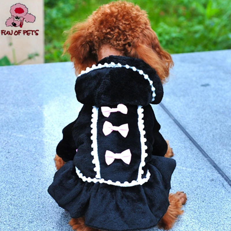 2017 новые бантики украшения зимнее платье для домашних собак розовая черная