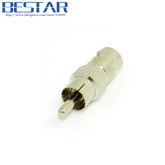 10 шт./лот RCA штекер к BNC гнезду переходник соединитель муфта для камеры