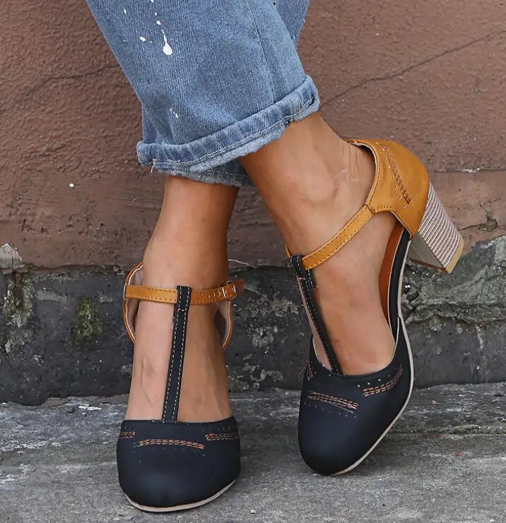 Большие размеры 34 43 босоножки женская летняя повседневная обувь на квадратном