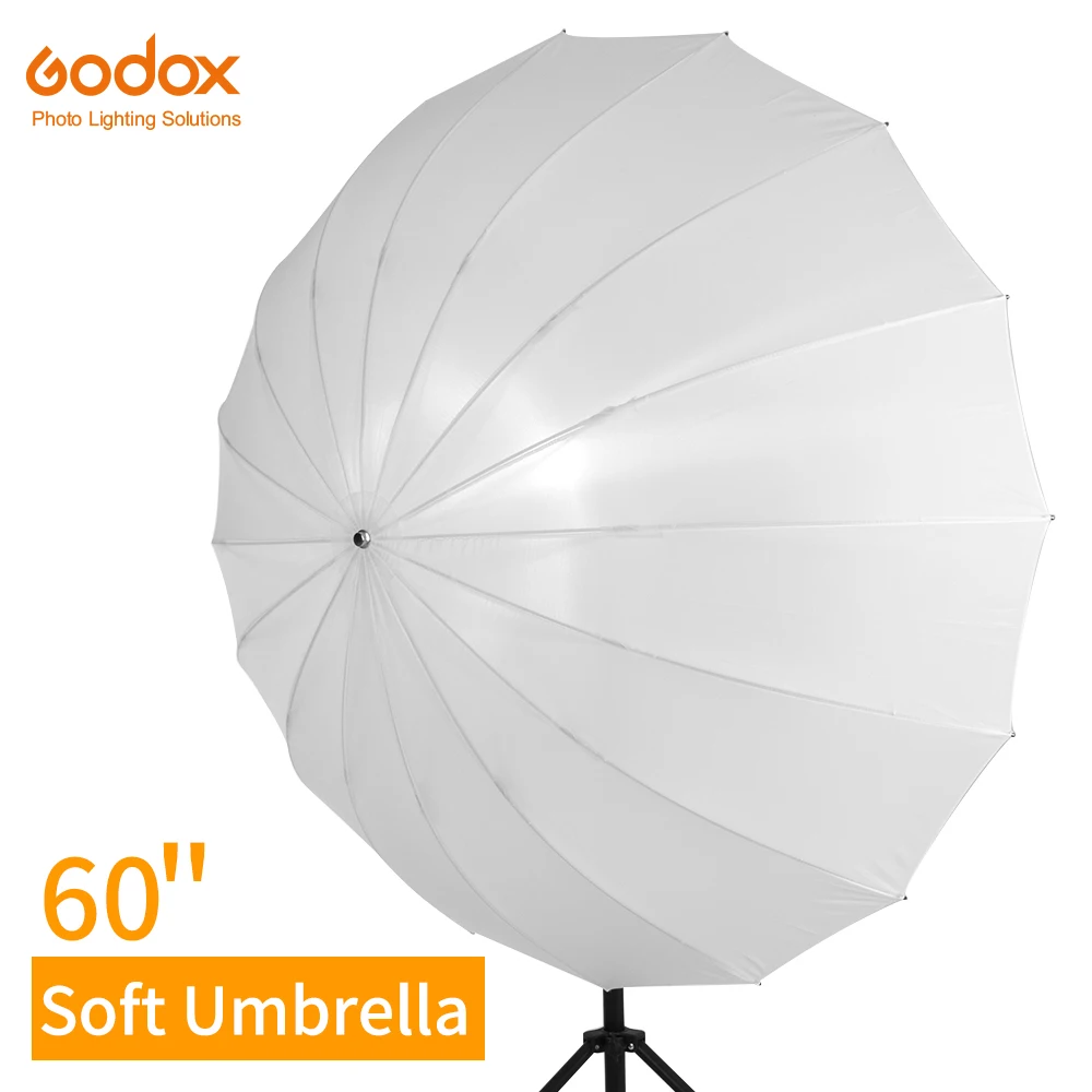 Godox 60 дюймов 150 см белый полупрозрачный мягкий зонтик для студийного