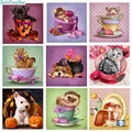 5D DIY Алмазная вышивка крестиком Милая мультяшная девушка картина Алмазная квадратная/Круглая Полная Алмазная вышивка украшение дома