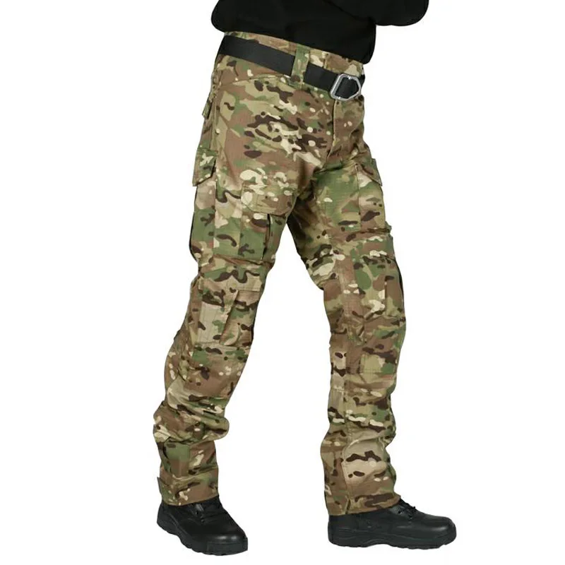 Мужские камуфляжные брюки военная форма с несколькими карманами армейские