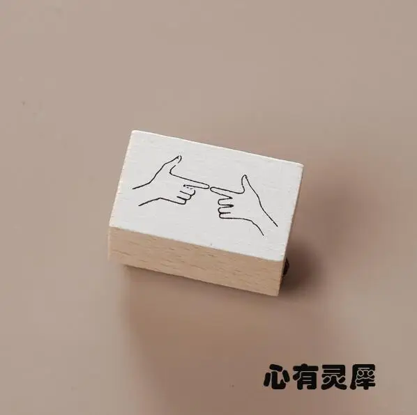 Винтажные канцелярские принадлежности гаджет жест DIY деревянные резиновые штампы для скрапбукинга канцелярские Скрапбукинг штамп Стандартный YZ003 - Цвет: 13