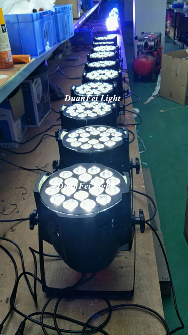 12 шт. светодиодный светильник dmx 18x12 Вт rgbw 64 шт.|Эффект освещения сцены| |