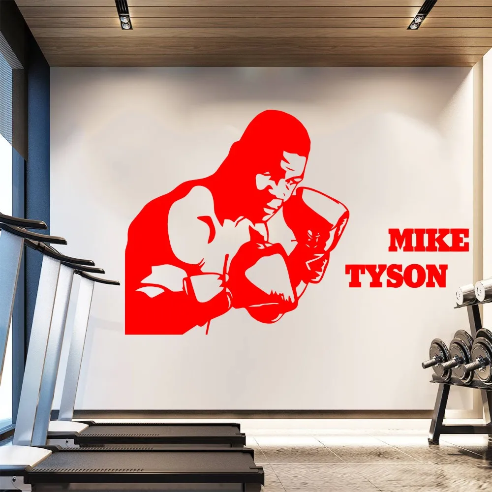 85X130 Большой размер майка Tyson Боксерский Поединок Спорт Съемная настенная декоративная переводная Наклейка украшения для детской/Мальчики KW-326