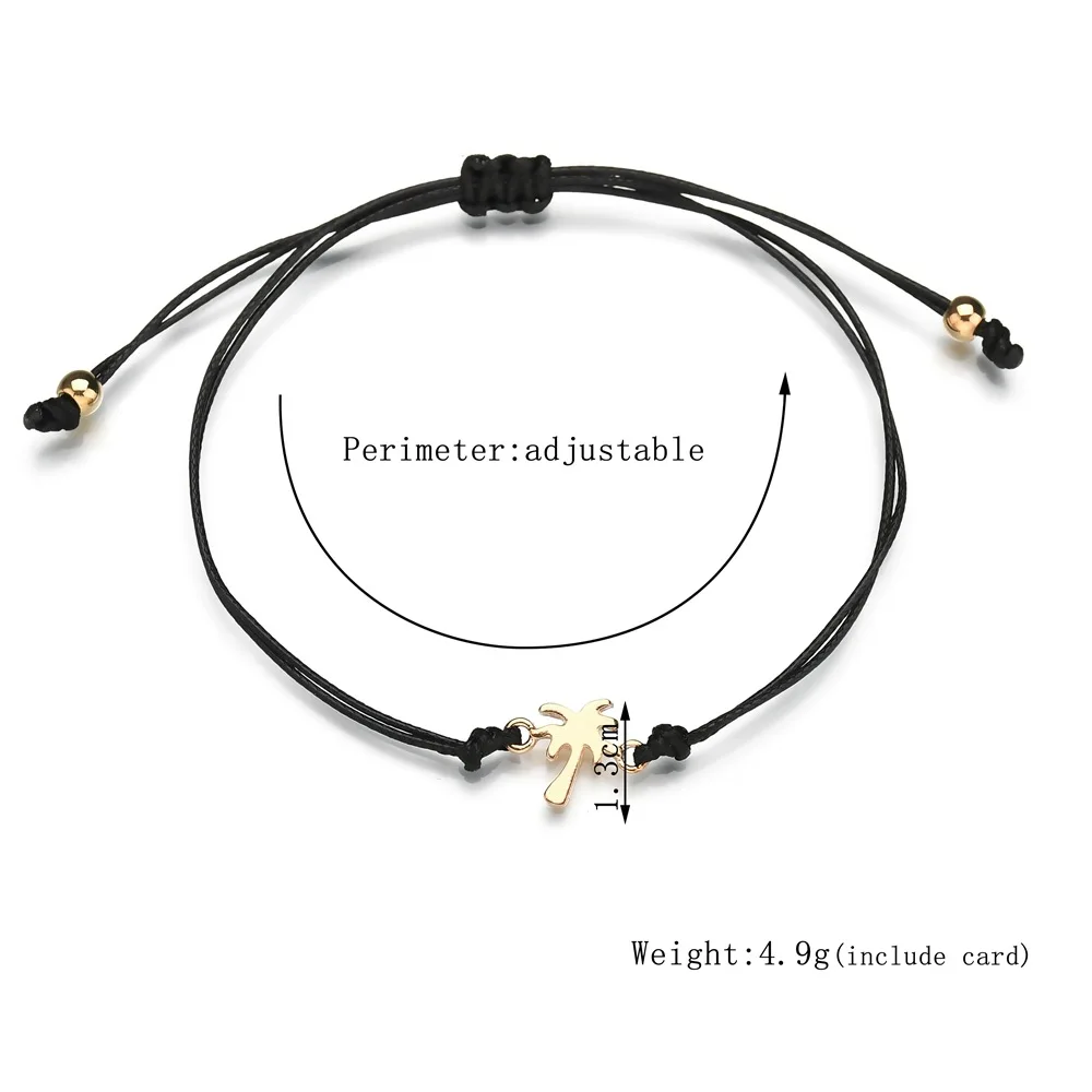 12 видов стилей сделать желание регулируемый браслет бумажная карточная цепочка