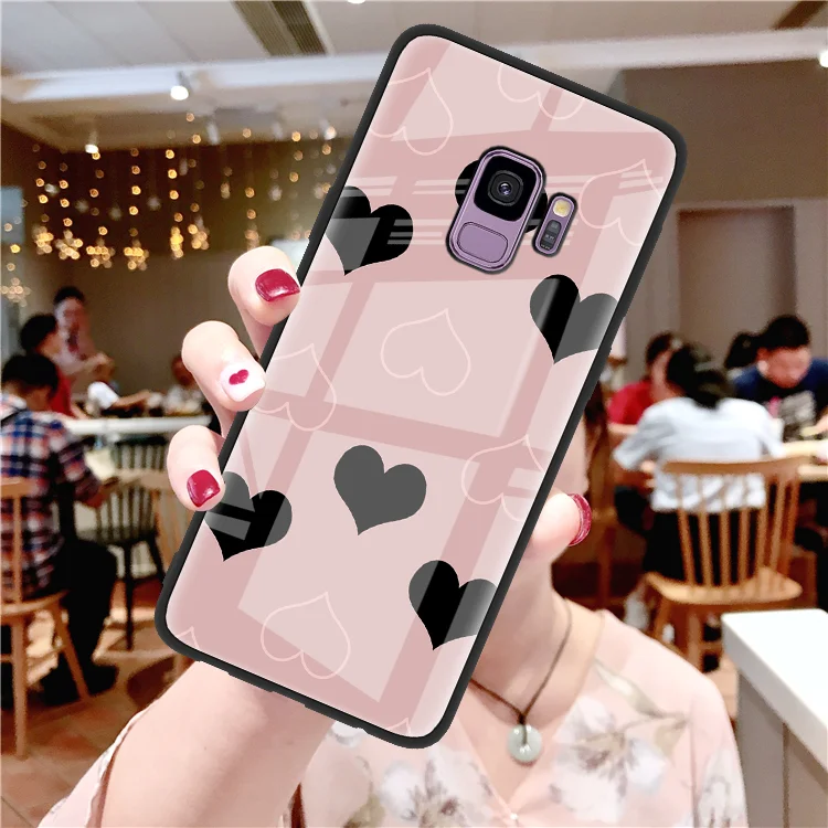 4zongxin Защитная пленка из закаленного стекла чехол для Samsung Галактики S10 Note 8 9 S9 S8 плюс S10e Капа J4 J8 A7 A8 A6 плюс A50 M20 M10 J7 Prime A6s чехол - Цвет: 4zongxin