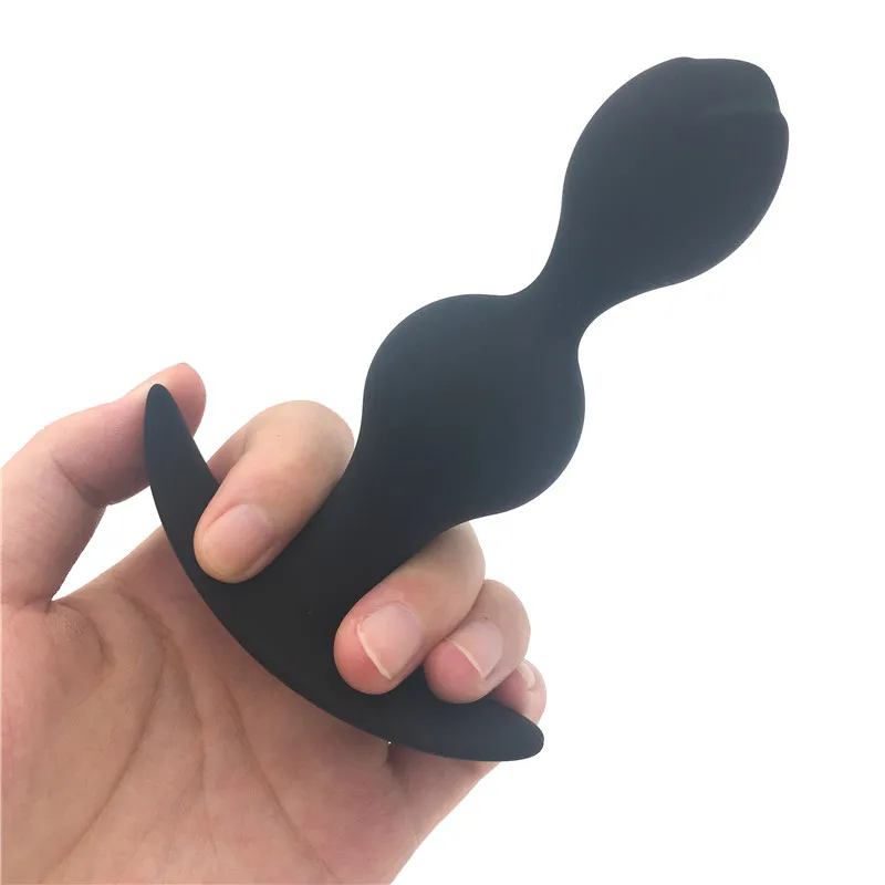 Unisex Silicone Butt Plug Anal Sex Toys Man Women Gay Waterproof Beads Adult Products Prostate Massager Anus | Красота и здоровье