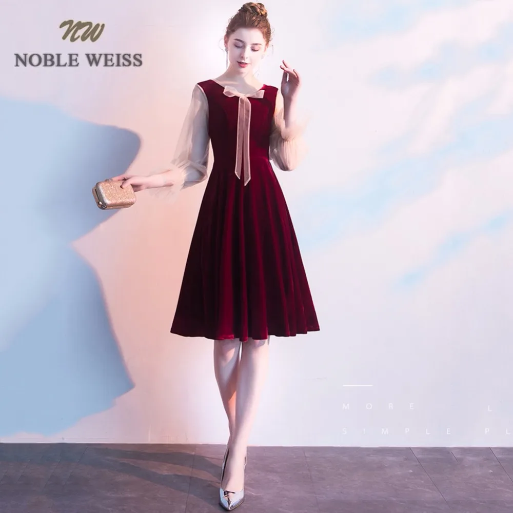 Выпускные платья vestidos para formatura короткие платья для выпускного вечера А-силуэт с длинным рукавом Стиль Формальные короткие платья