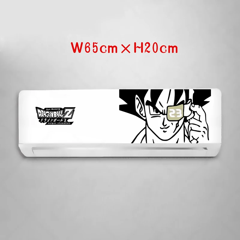 9black I Dragon Ball Vegeta кондиционер стикер Наруто мультфильм стикер стены вешалка-наклейка украшение для спальни обои - Цвет: 9black I