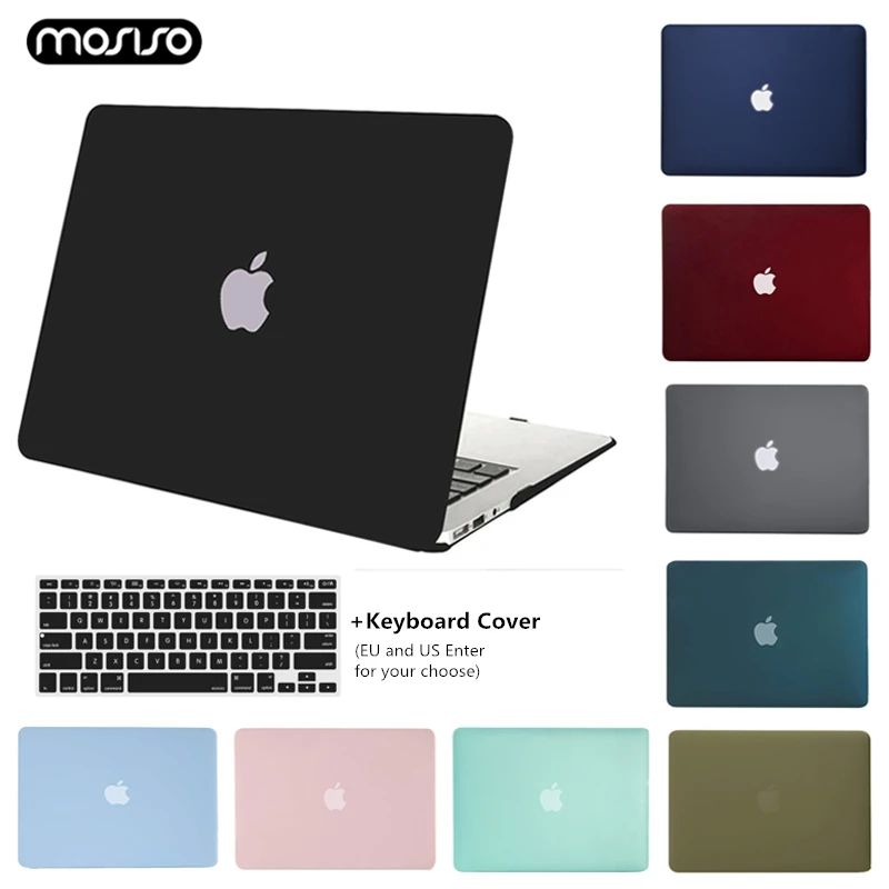 MOSISO Новый матовый чехол для Macbook Air 11 13 дюймов защитный Pro 15 Retina Touch Bar A1706 A1707