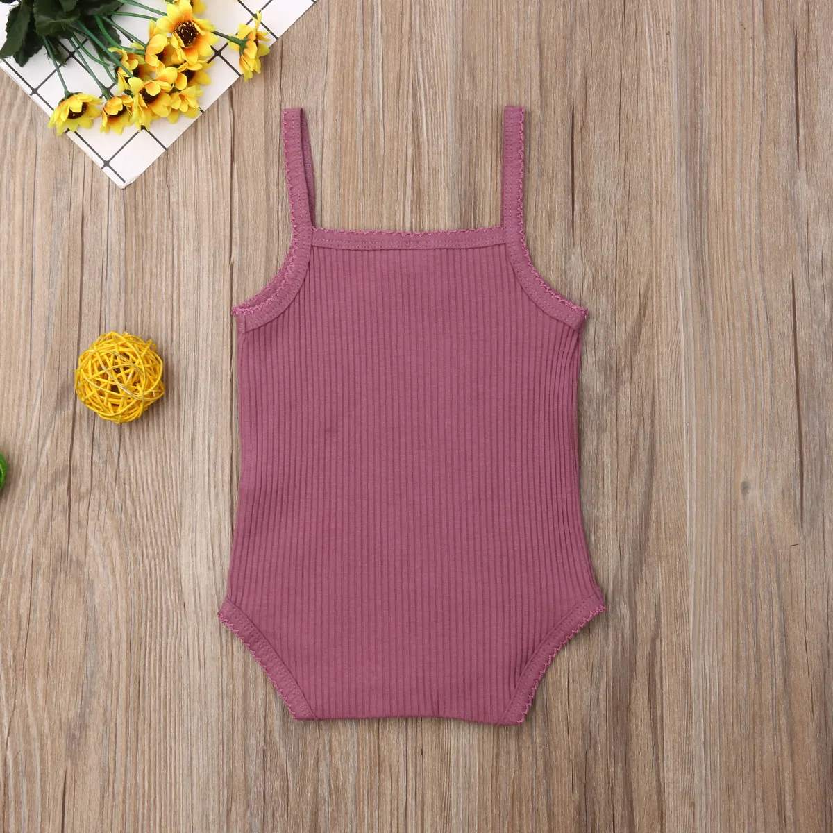 Милый Боди без рукавов с принтом для новорожденных девочек 3 шт. спортивный