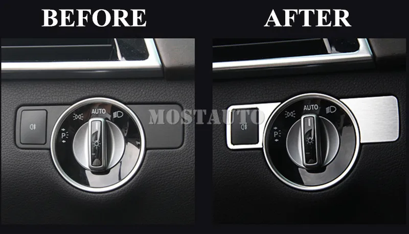 Крышка кнопки переключателя внутренней фары для Benz E Class Coupe W207 C207 2009 2016 2 шт.