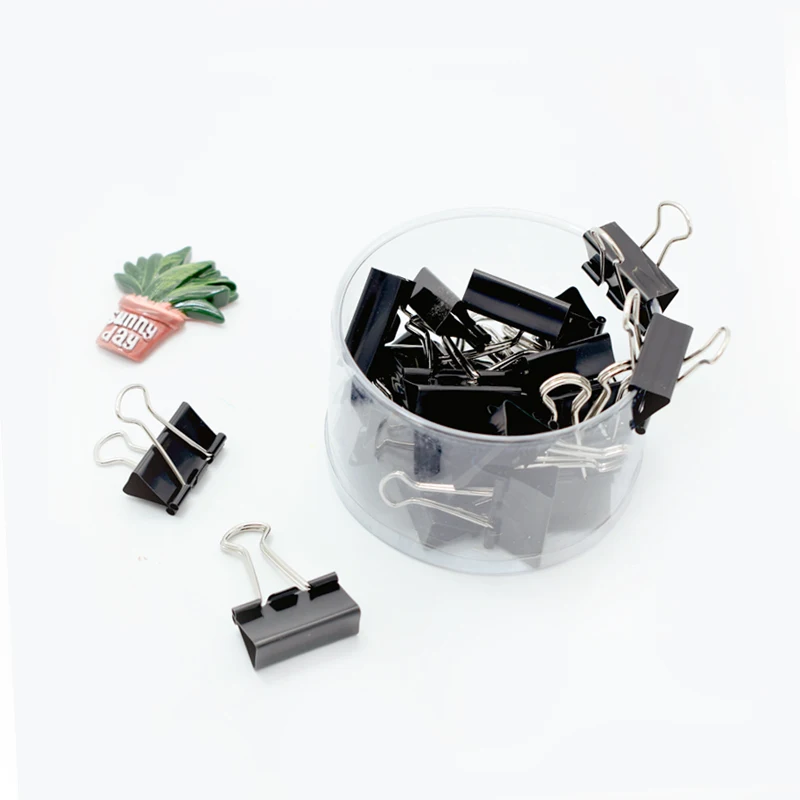 6 шт. металлические зажимы для документов 41 мм|binder clips|black binder clippaper clips |