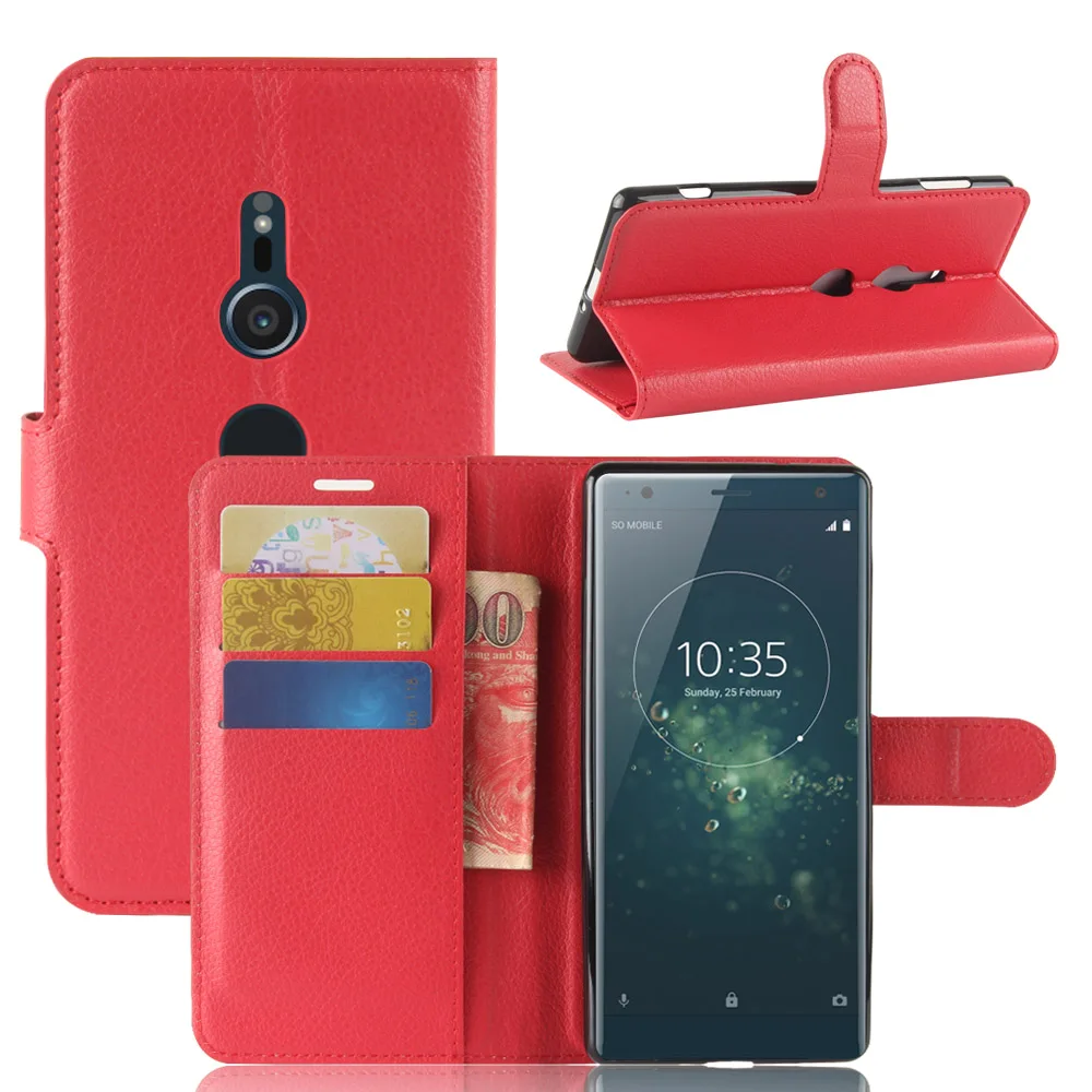 Чехол для Sony Xperia XZ2 Compact H8314 H8324 чехол бумажник из искусственной кожи телефона H8216
