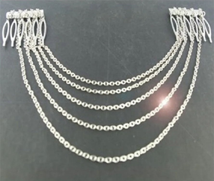 1 шт. Женская длинная металлическая расческа для волос|chain comb|hair combcomb hair |